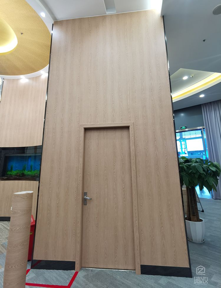 中国银行木纹装饰贴膜效果展示-PVC装饰贴膜